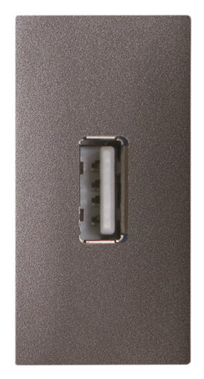ABB - Zenit Chargeur Usb 2.0 - 1M - Anthracite - Vis