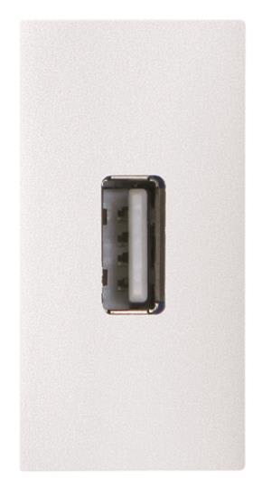 ABB - Zenit Chargeur Usb 2.0 - 1M - Blanc - Vis