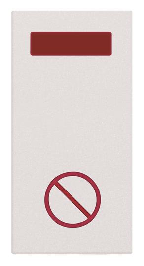 ABB - Zenit Voyant Led 1 Module-Ne Pas Deranger-Blanc
