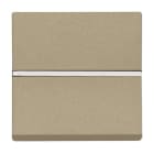 ABB - Zenit Poussoir Normalement Ferme 2 Modules Champagne