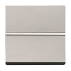 ABB - Zenit Poussoir Normalement Ouvert 2 Modules Platine