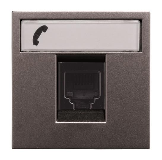 ABB - Zenit Prise Rj12 2 Modules Anthracite