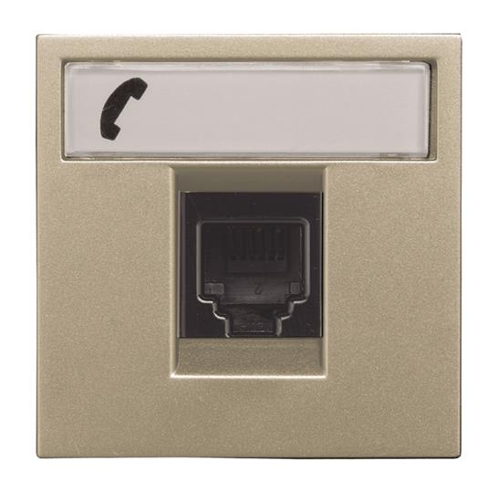 ABB - Zenit Prise Rj12 2 Modules Champagne
