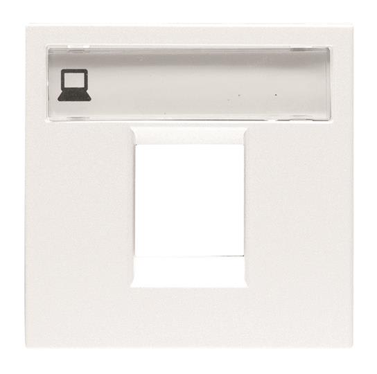 ABB - Zenit Enjoliveur 2 Modules Pour Prise Rj45 Blanc