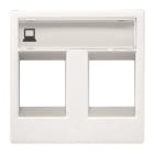 ABB - Zenit Enjoliveur 2 Modules Pour Deux Prises Rj45 Blanc