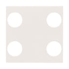 ABB - Enjoliveur Zenit Knx Bp 2/4 Blanc