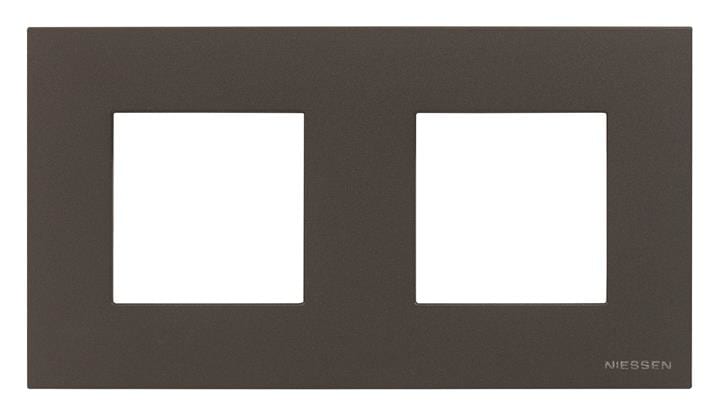 ABB - Zenit Plaque de Finition Basique 2X2 modules Anthracite