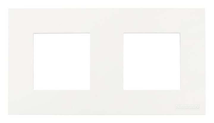 ABB - Zenit Plaque de Finition Basique 2X2 modules Blanche