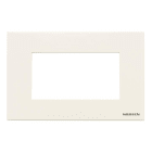 ABB - Zenit Plaque de Finition 4 modules Blanche