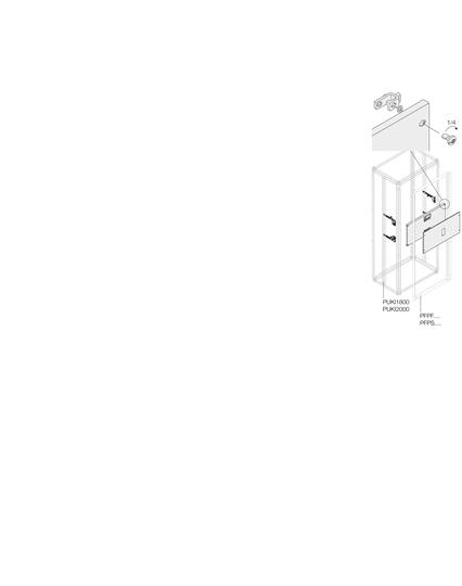 ABB - Kit Vert. 3XT5 3/4P Fixe H=350mm L=800mm