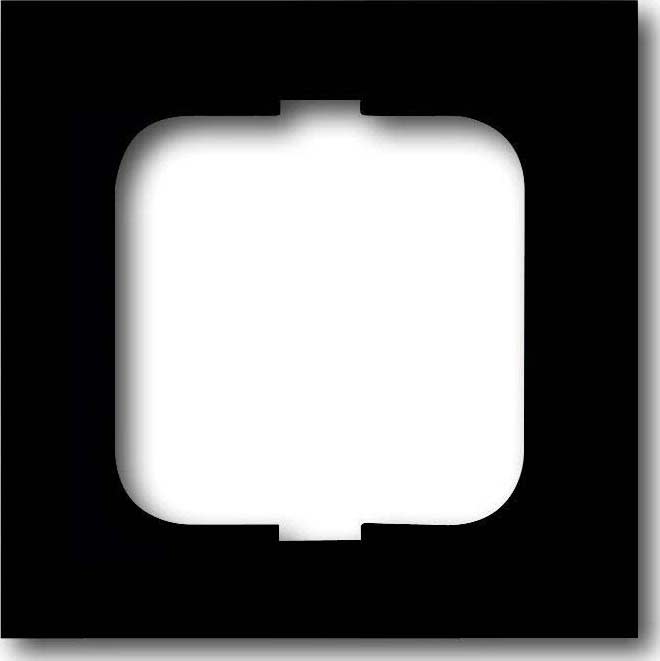 ABB - Cadre 1 Poussoir Noir Mat