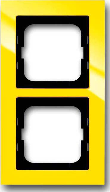 ABB - Cadre 2 Poussoirs Jaune