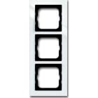 ABB - Cadre 3 Poussoirs Blanc Studio