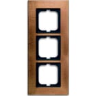 ABB - Cadre 3 Poussoirs Bronze