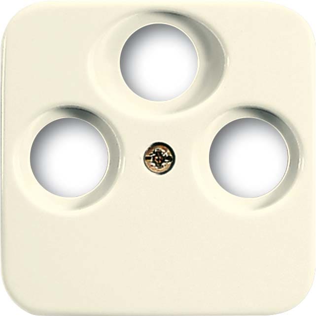 ABB - Enjo. Double Pour Prise Fm/Tv/Sat Blanc