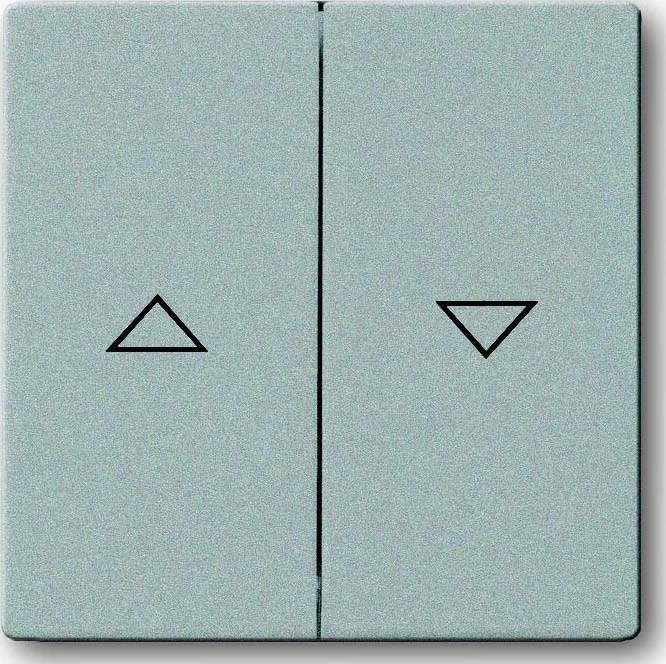 ABB - Enjoliveur Inter. Double Pour Store 83 Argent Aluminium