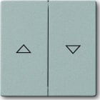 ABB - Enjoliveur Inter. Double Pour Store 83 Argent Aluminium
