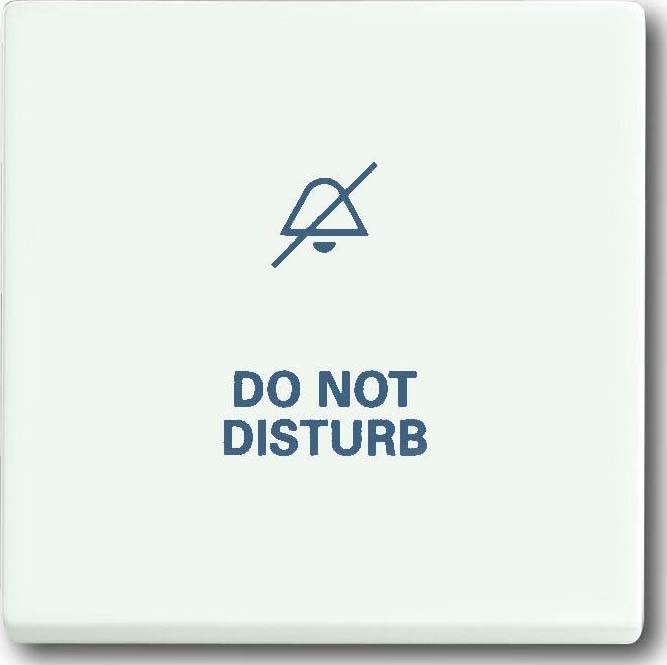 ABB - Enjoliveur Interrupteur Simple 884 Blanc Studio Mat