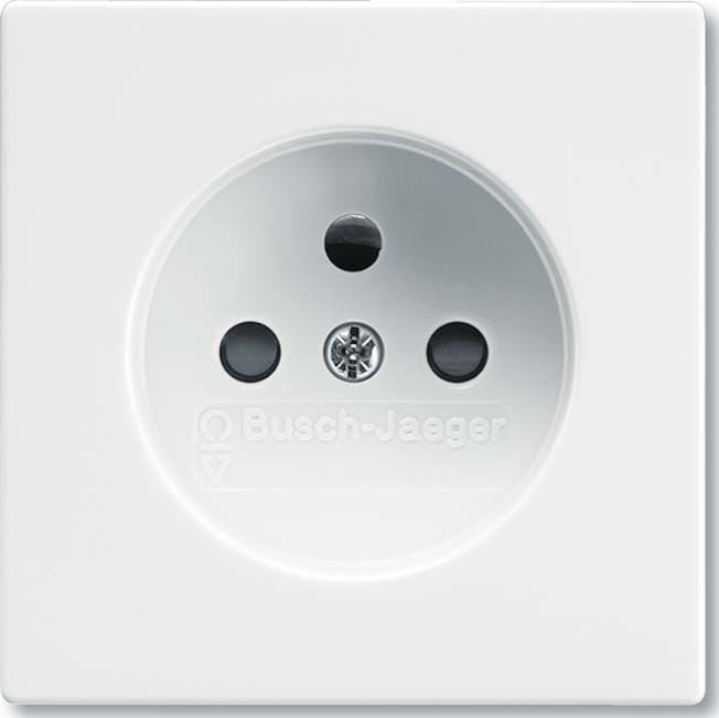 ABB - Plaque Centrale Pour Prise De Courant Davos Blanc Studio