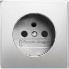 ABB - Plaque Centrale Pour Prise De Courant Acier Inox