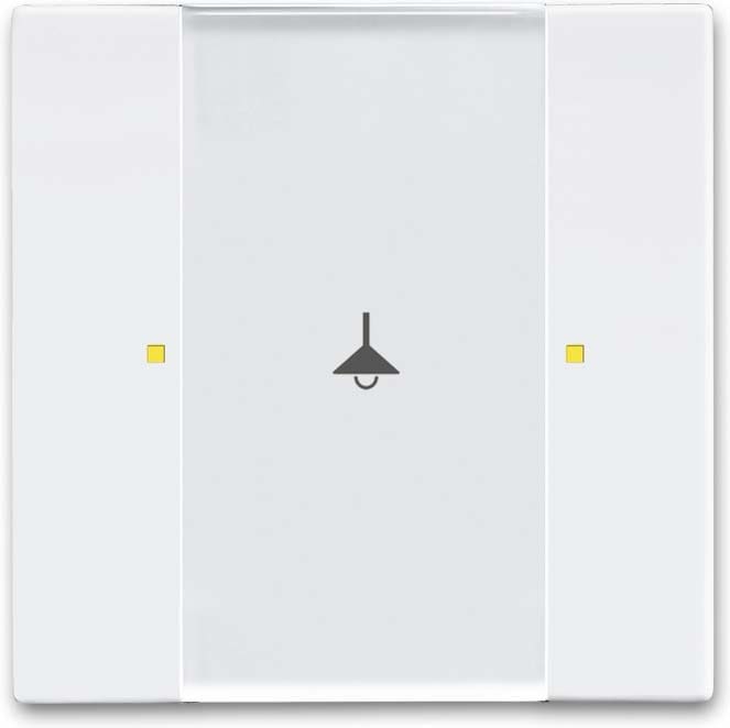 ABB - Poussoir 1 Touche Multifonctions Blanc