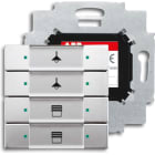 ABB - Poussoir 4 Touches Bcu Intégrée Acier Inox