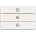 ABB - Commande Triple Prion Blanc Verre