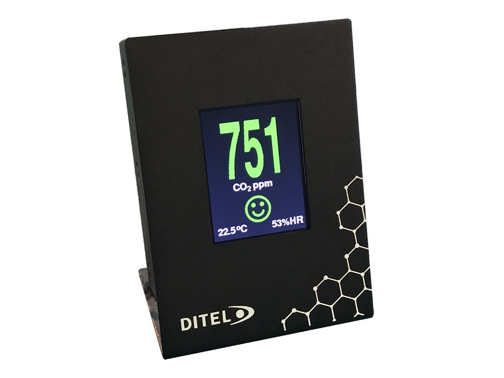 Ditel - Mesureur de CO2 NDIR | Double canal