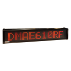 Ditel - AFFICHEUR MATRICIEL 1 LIGNE 60mm 10 CARACTERES ROUGE 24V IP54 TROPICALISE
