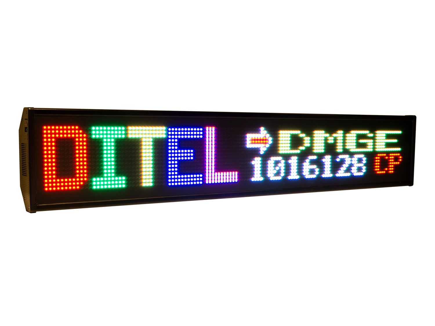 Ditel - AFFICHEUR MATRICIEL RGB P10, 16*128, IP65, 24VDC, TROPICALISE