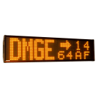 Ditel - AFFICHEUR MATRICIEL ROUGE P14, 14*64, IP54, 24VDC