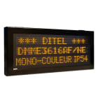 Ditel - AFFICHEUR MATRICIEL 3 LIGNES 60mm 16 CARACTERES ROUGE 24VDC IP54