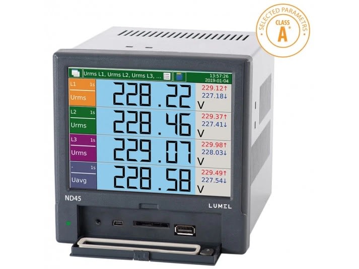Ditel - Power network analyzer 57,7/100V, 85-253 VAC/DC Class A/S C/CERTCAL