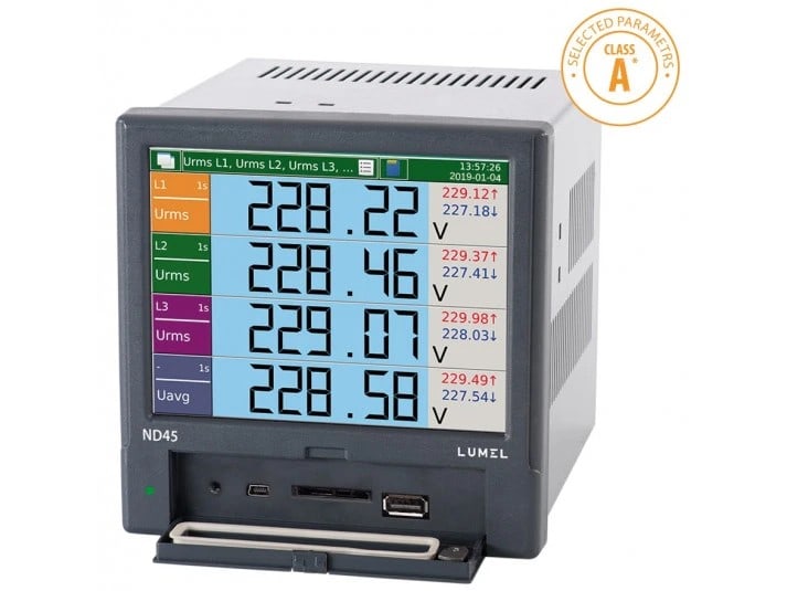 Ditel - Power network analyzer 230/400V, 85-253 VAC/DC Class A/S C/CERTCAL