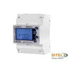 Ditel - Compteur d'énergie monophasé et triphasé 100A (certifié MID) : NMID30-2