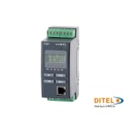 Ditel - Prog transducer 1-phase, 230V-1/5A, 0/4-20mA, 2 Rel, 85-253 VAC/DC