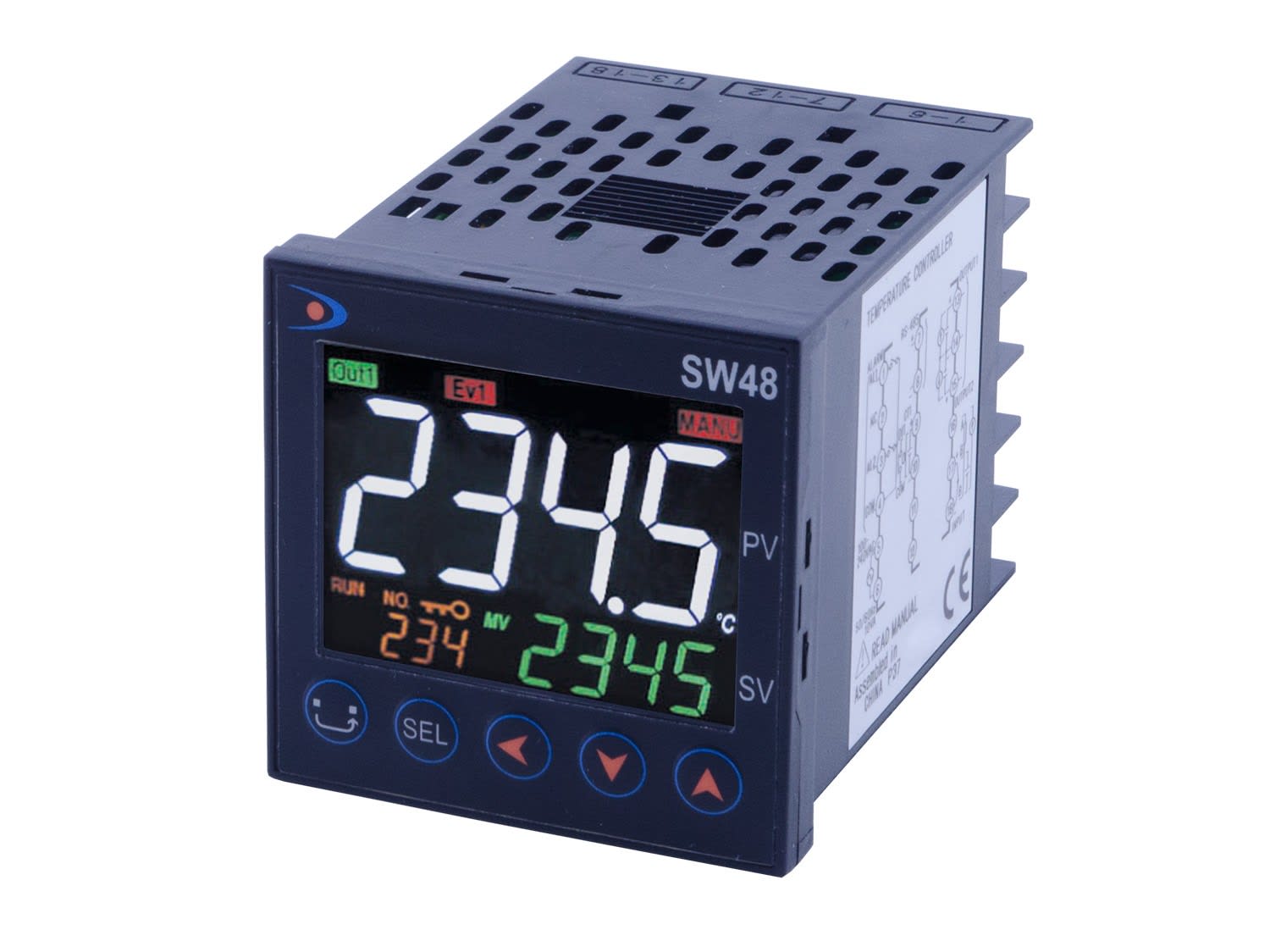 Ditel - REGULATEUR PID SYROS 48X48,UNIV,0-10V,RC(0-10V),2AL(CI),100-240VAC,RS485