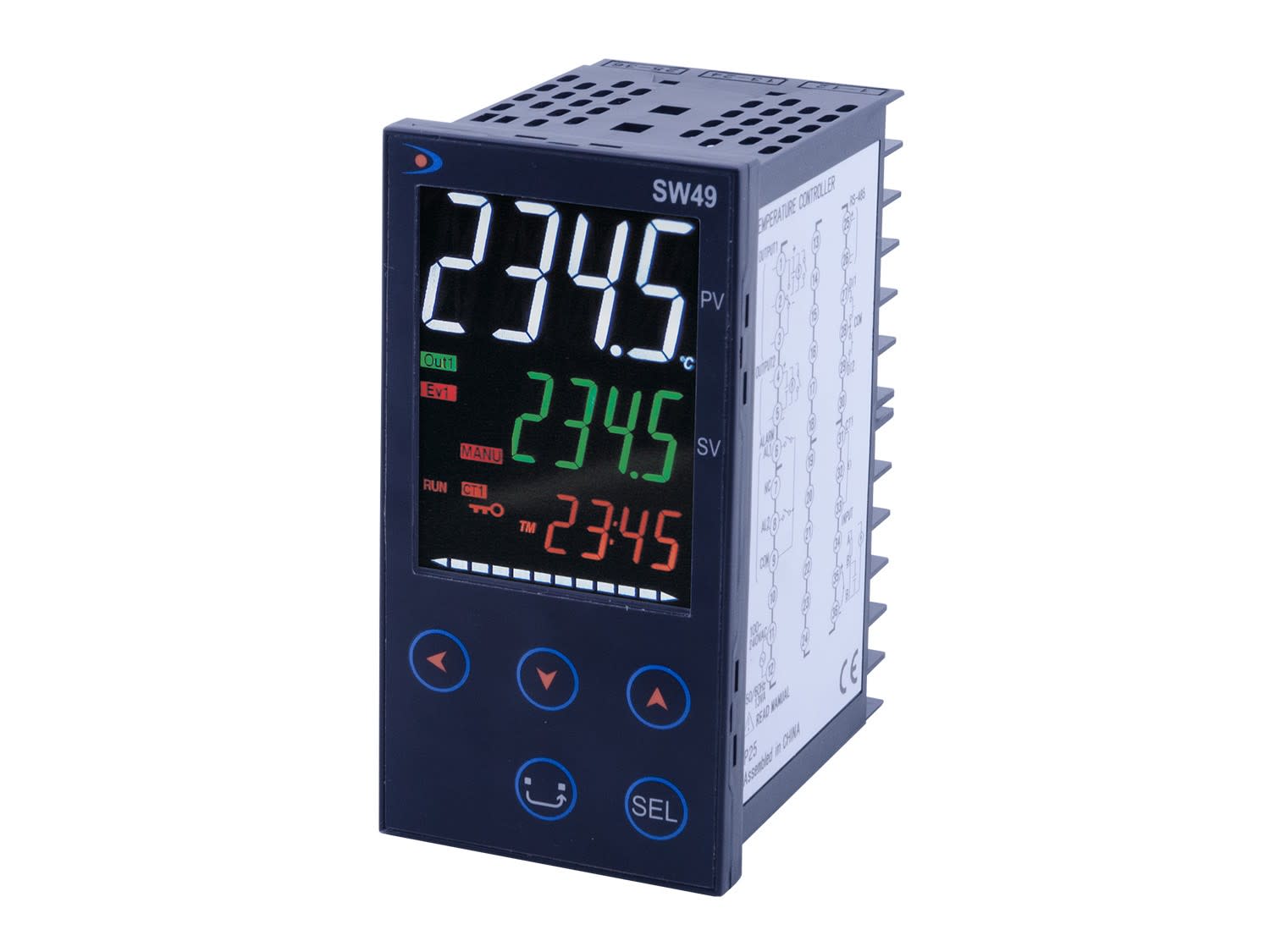 Ditel - REGULATEUR PID SYROS 48X96,UNIV,1RE SPST,4-20mA,2AL(CI),100-240VAC,RS485,1DI