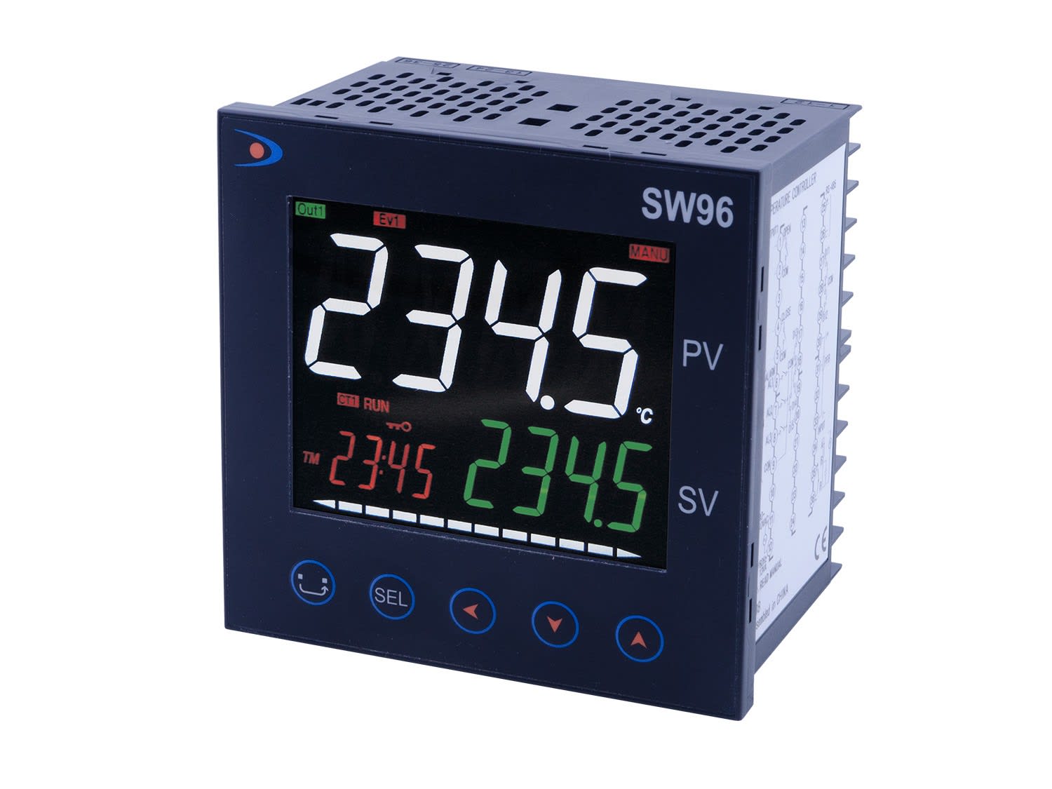 Ditel - REGULATEUR PID SYROS 96X96,UNIV,0-10V,RC(4-20mA),100-240VAC,RSP,1DI