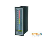 Ditel - INDICATEUR BARGRAPH 1 CANAL,RG,VERT,UNIV,1×0/4-20mA, 1×0-10V,4REL,93-2