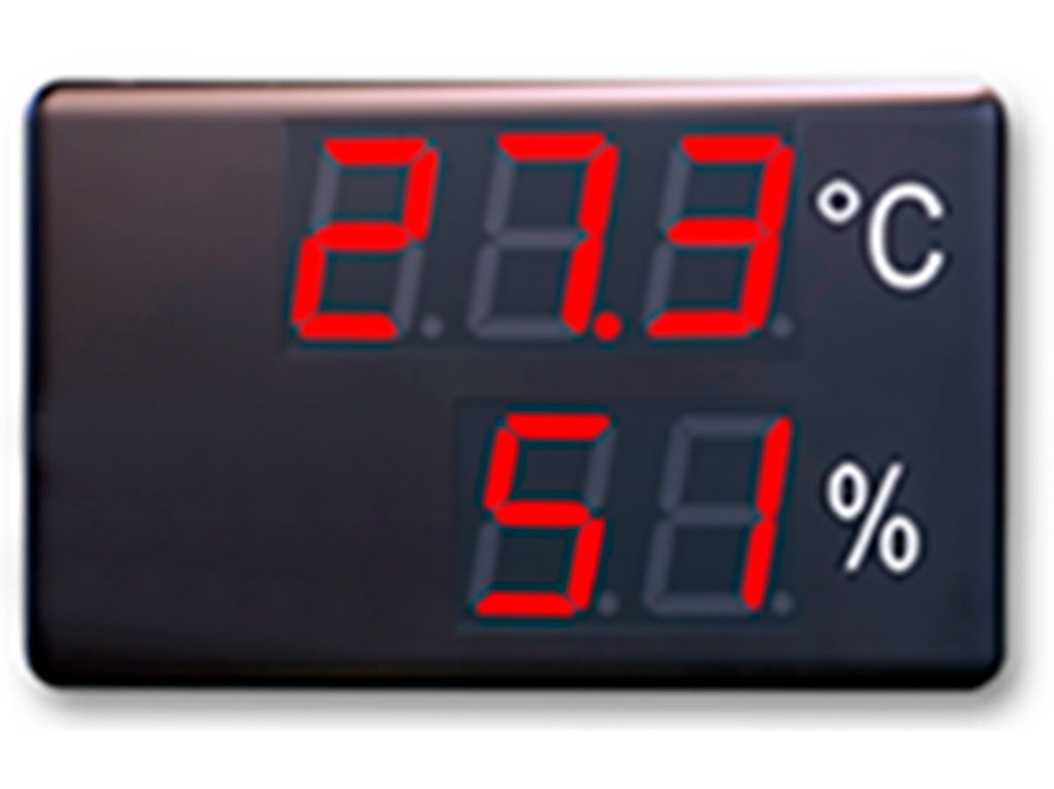 Ditel - AFFICHEUR AMELIORIATION ENERGETIQUE 2 LIGNES 100mm 3+2 DIGITS TEMPERATURE+HUMIDI