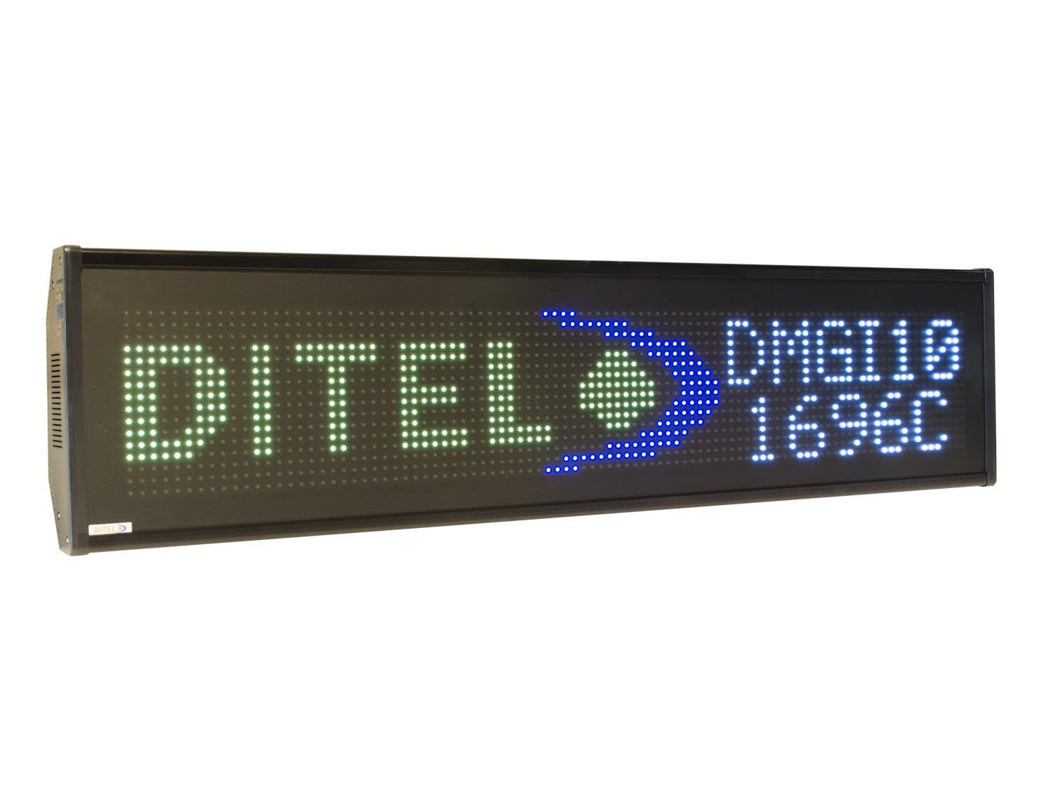 Ditel - AFFICHEUR MATRICIEL RGB P10, 16*96, IP65, 230VAC, TROPICALISE