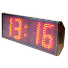 Ditel - HORLOGE 4 DIGITS 2 FACES 170mm ROUGE, IP54, TROPICALISE, 230VAC, TC IR