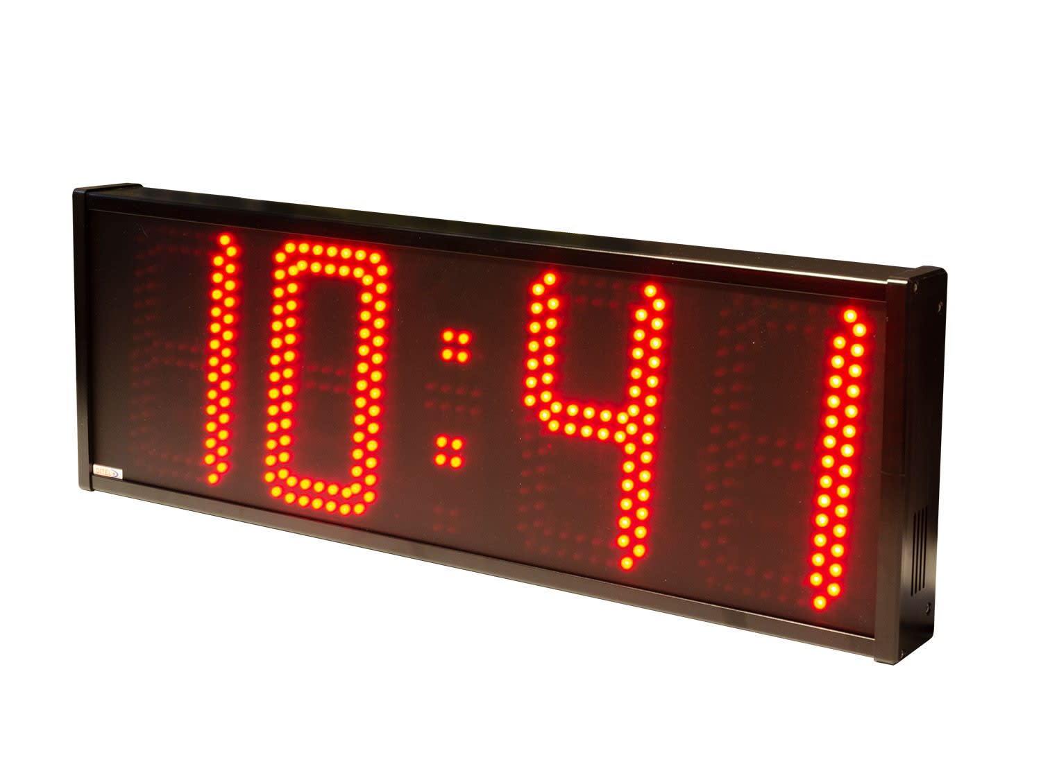 Ditel - HORLOGE 4 DIGITS 2 FACES 210mm ROUGE, IP54, TROPICALISE, 230VAC, TC IR