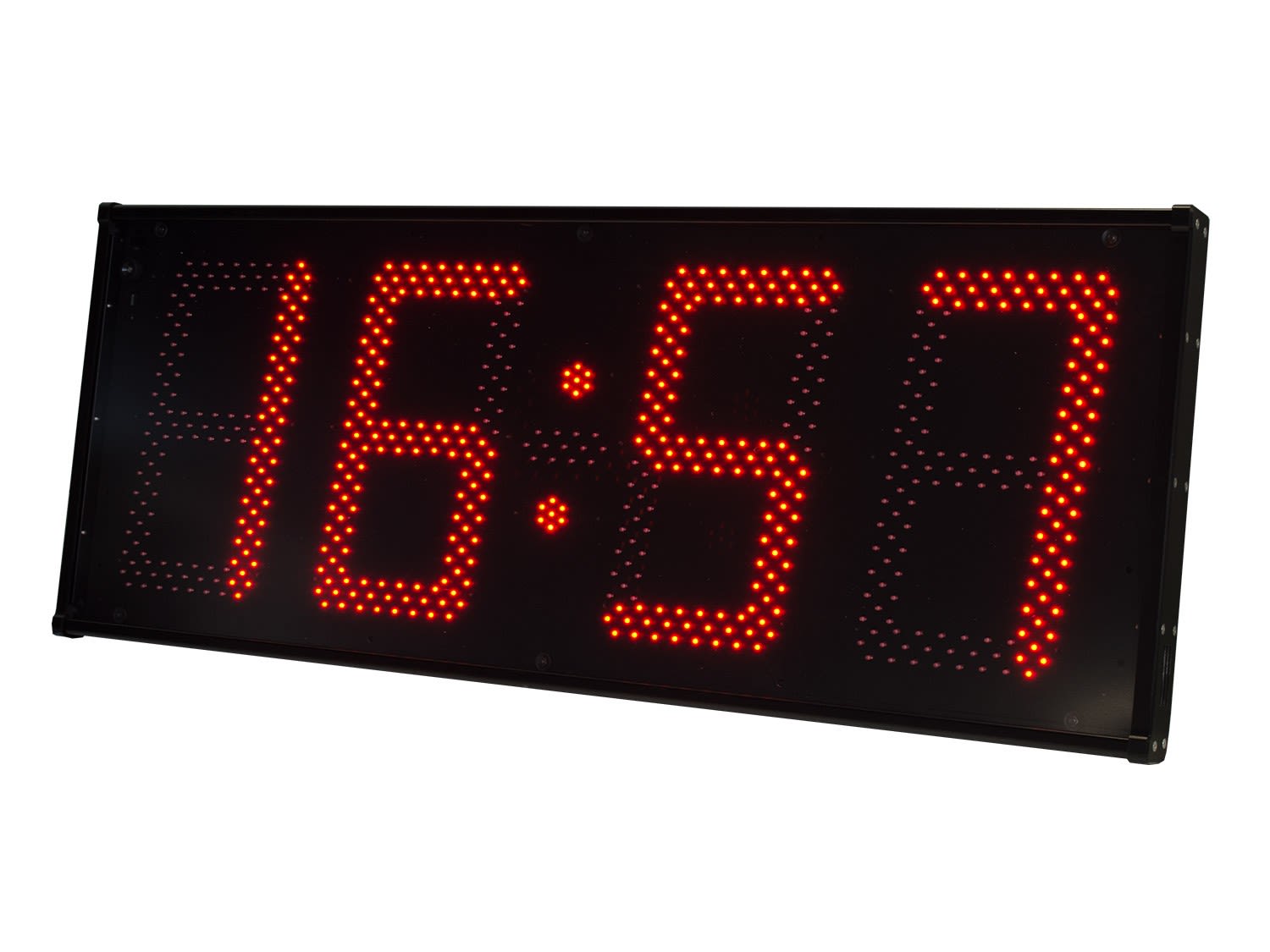 Ditel - HORLOGE 4 DIGITS 310mm ROUGE, IP54, 24VDC, TC IR