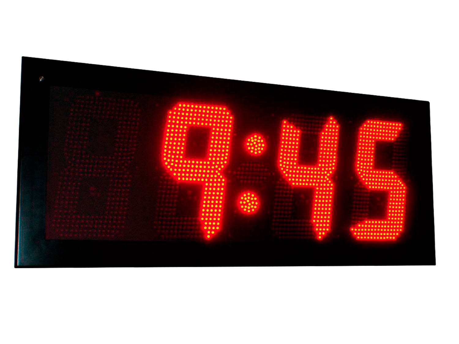 Ditel - HORLOGE 4 DIGITS 400mm ROUGE, IP54, TROPICALISE, 230VAC