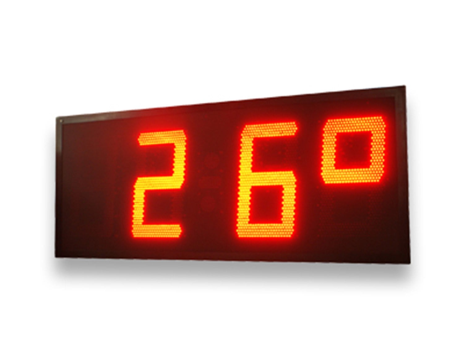 Ditel - HORLOGE 4 DIGITS 600mm ROUGE, IP54, 24VDC