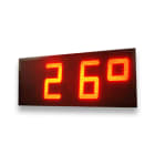 Ditel - HORLOGE 4 DIGITS 600mm ROUGE, IP54, 24VDC