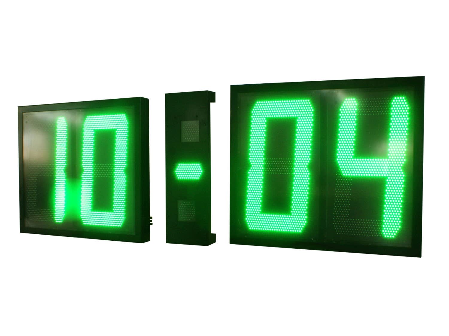 Ditel - HORLOGE 4 DIGITS 800mm ROUGE, IP54, TROPICALISE, 230VAC