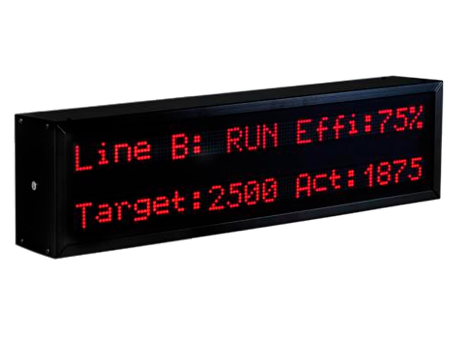 Ditel - AFFICHEUR ALPHANUMERIQUE 50mm, 2 LIGNES, 26 CARACTERES, ETHERNET, DOUBLE FACE, I